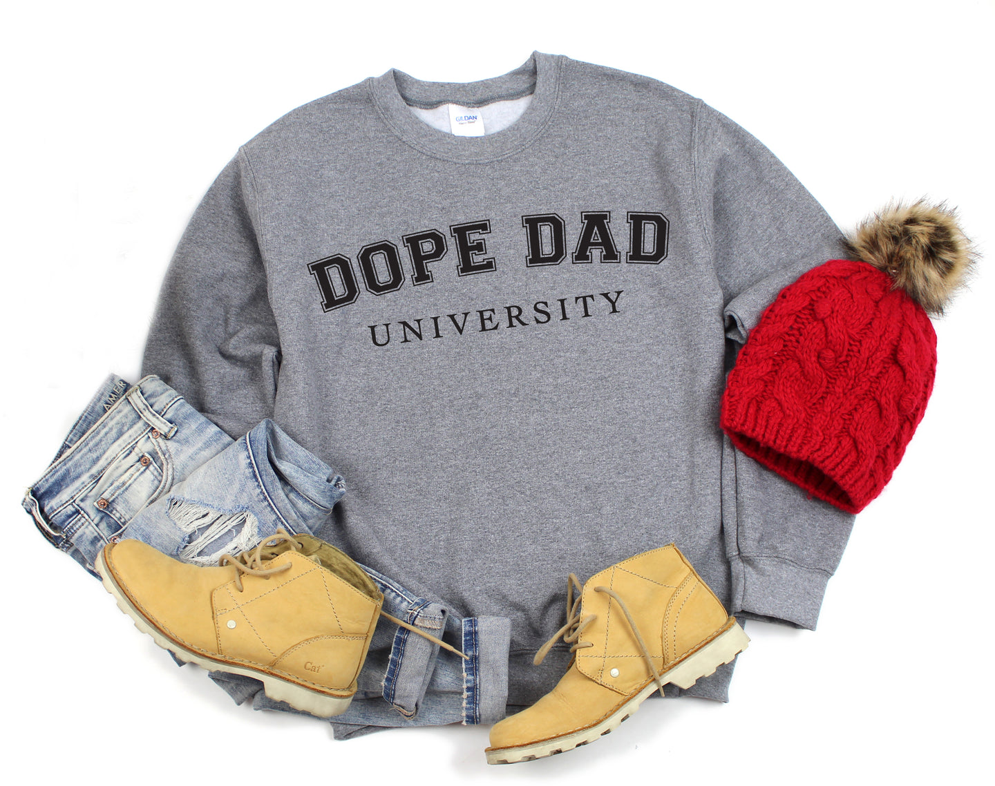 Dope Dad Univ Crew Neck (Unisex)